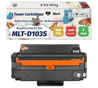 Compatible for Samsung MLT-D103S Toner Cartridges Work for Samsung ML-2950ND SCX-4728FD ML-2955DW SCX-4729FD ML-2955ND SCX-4729FW Printers (1 Pack Black)