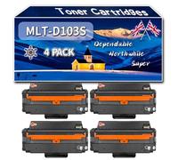 Compatible for Samsung MLT-D103S Toner Cartridges, Work for Samsung ML-2950ND SCX-4728FD ML-2955DW SCX-4729FD ML-2955ND SCX-4729FW SCX-4726FN Printers, Toner Cartridges MLTD103S (4 Pack Black)