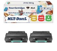 Compatible for Samsung MLT-D201L Toner Cartridges Work for Samsung ProXpress M 4030 ND ProXpress M 4080 FX Printers, with Chip, High Yield 20000 Pages, High-Definition Printing (2-Pack Black)
