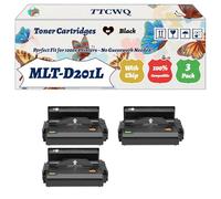 Compatible for Samsung MLT-D201L Toner Cartridges Work for Samsung ProXpress SL-M4080FX ProXpress SL-M4030ND Printers, with Chip, High Yield 20000 Pages, High-Definition Printing (3 Pack Black)