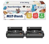 Compatible for Samsung MLT-D201L Toner Cartridges Work for Samsung ProXpress SL-M4080FX ProXpress SL-M4030ND Printers, with Chip, High Yield 20000 Pages, High-Definition Printing (2-Pack Black)