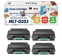 Compatible for Samsung MLT-D203 Toner Cartridge ProXpress M3320ND M3370FD M3370ND M3820DW M3870DW M3870FW M4020ND Printers (4 Pack Black)