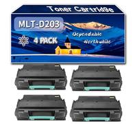 Compatible for Samsung MLT-D203 Toner Cartridge, Work for Samsung ProXpress M3320ND M3370FD M3370ND M3820DW M3870DW M3870FW M4020ND M4070FR Printers, Toner Cartridge D203L (4 Pack Black)