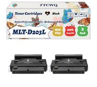 Compatible for Samsung MLT-D203L Toner Cartridges Work for Samsung ProXpress M3320ND M3370FD M3370ND M3820DW M3870DW M3870FW M4020ND M4070FR M4070ND SCX-5637FR SL-M3820 Printers (2-Pack Black)