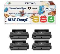 Compatible for Samsung MLT-D203L Toner Cartridges Work for Samsung ProXpress SL-M4070FR SL-M4020ND SL-M3820DW Printers, with Chip, High Yield 6000 Pages, High-Definition Printing (4 Pack Black)