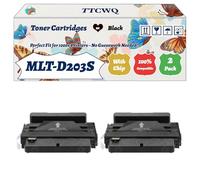 Compatible for Samsung MLT-D203S Toner Cartridges Work for Samsung SCX-5637FR SL-M3320 SL-M3370 SL-M3370FD SL-M3370FW Printers (2-Pack Black)