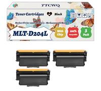 Compatible for Samsung MLT-D204L Toner Cartridges Work for Samsung ProXpress SL-M3325 SL-M3325ND SL-M3375 Printers, with Chip, High Yield 6000 Pages, High-Definition Printing (3 Pack Black)