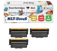 Compatible for Samsung MLT-D204S Toner Cartridges Work for Samsung ProXpress SL-M3375FD SL-M3375 SL-M4075FR Printers, with Chip, High Yield 4000 Pages, High-Definition Printing (3 Pack Black)