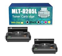 Compatible for Samsung MLT-D205L MLTD205L Toner Cartridge, Work with ML-3312ND ML-3712DW ML-3712ND SCX-4835FD SCX-4835FR SCX-5639FR SCX-5739FW Printer，Reliability Longevity (Black×2)