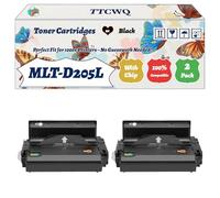 Compatible for Samsung MLT-D205L Toner Cartridges Work for Samsung ML-3300 Series ML-3310 ML-3310D ML-3310ND Printers (2-Pack Black)