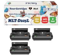 Compatible for Samsung MLT-D205L Toner Cartridges Work for Samsung ML-3300 Series ML-3310 ML-3310D ML-3310ND Printers (3 Pack Black)