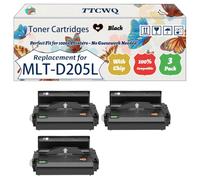 Compatible for Samsung MLT-D205L Toner Cartridges Work for Samsung ML-3710 ML-3710D ML-3710DW ML-3710 NML-3710ND ML-3710Series ML-3712DW Printers (3 Pack Black)