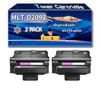 Compatible for Samsung MLT-D2092S Toner Cartridge, Work for Samsung ML-2855ND SCX-4824 SCX-4824FN SCX-4825FN SCX-4828 SCX-4828FN Printers, Toner Cartridge D209S (2-Pack Black)