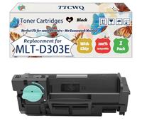 Compatible for Samsung MLT-D303E Toner Cartridges Work for Samsung ProXpress M4560 FX M4580 FX Printers, with Chip, High Yield 40000 Pages, High-Definition Printing (1 Pack Black)