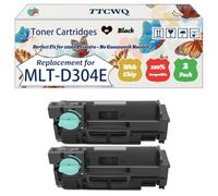 Compatible for Samsung MLT-D304E Toner Cartridges Work for Samsung ProXpress M4530 ND M4530NX M4583 FX Printers, with Chip, High Yield 40000 Pages, High-Definition Printing (2-Pack Black)