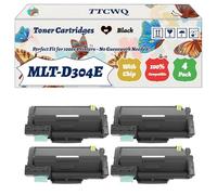 Compatible for Samsung MLT-D304E Toner Cartridges Work for Samsung ProXpress SL-M4583FX Printers, with Chip, High Yield 50000 Pages, High-Definition Printing (4 Pack Black)