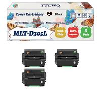 Compatible for Samsung MLT-D305L Toner Cartridges Work for Samsung ML-3750ND Printers, with Chip, High Yield 25000 Pages, High-Definition Printing (3 Pack Black)