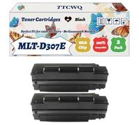 Compatible for Samsung MLT-D307E Toner Cartridges Work for Samsung ML-5010 ML-5010 ND ML-5012 ND ML-5015 ML-5015 ND ML-5017 Printers (2-Pack Black)