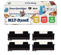 Compatible for Samsung MLT-D309E Toner Cartridges Work for Samsung ML-5510ND ML-5512ND ML-6510ND ML-6512ND Printers, with Chip, High Yield 40000 Pages, High-Definition Printing (4 Pack Black)
