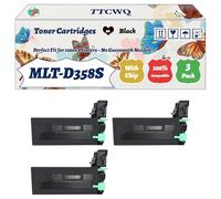 Compatible for Samsung MLT-D358S Toner Cartridges Work for Samsung MultiXpress M4370LX M5300 Series M5360RX M5370 Printers (3 Pack Black)