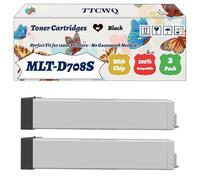 Compatible for Samsung MLT-D708S Toner Cartridges Work for Samsung MultiXpress K4250RX SMART K4250LX SMART K4300LX SMART MX4 Printers (2-Pack Black)