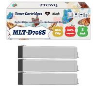 Compatible for Samsung MLT-D708S Toner Cartridges Work for Samsung MultiXpress K4250RX SMART K4250LX SMART K4300LX SMART MX4 Printers (3 Pack Black)