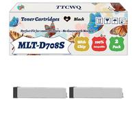 Compatible for Samsung MLT-D708S Toner Cartridges Work for Samsung MultiXpress SMART K4250LX K4300LX MX4 Printers (2-Pack Black)