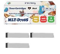 Compatible for Samsung MLT-D708S Toner Cartridges Work for Samsung MultiXpress SMART K4250LX K4300LX MX4 Printers (3 Pack Black)
