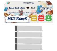 Compatible for Samsung MLT-K607S Toner Cartridges Work for Samsung MultiXpress 8030 ND 8200 Series 8230 NA 8240 Printers (4 Pack Black)