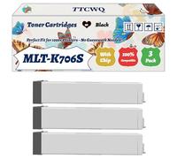 Compatible for Samsung MLT-K706S Toner Cartridges Work for Samsung SL-K 7500 GX SL-K 7500 LX SL-K 7500 Series SL-K 7600 GX SL-K 7600 LX SL-K 7600 Printers (3 Pack Black)