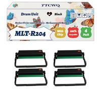 Compatible for Samsung MLT-R204 Drum Unit Work for Samsung ProXpress SL-M3825D SL-M3375FD SL-M3375 Printers, with Chip, High Yield 30000 Pages, High-Definition Printing (4 Pack Black)