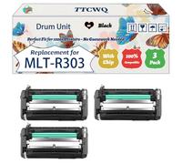 Compatible for Samsung MLT-R303 Drum Unit Work for Samsung MultiXpress M4580FX Printers, with Chip, High Yield 100000 Pages, High-Definition Printing (3 Pack Black)