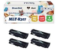 Compatible for Samsung MLT-R307 Drum Unit Work for Samsung ML-4510ND ML-4512ND ML-5010ND Printers, with Chip, High Yield 70000 Pages, High-Definition Printing (4 Pack Black)
