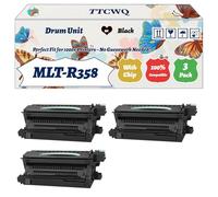 Compatible for Samsung MLT-R358 Drum Unit Work for Samsung MultiXpress M 4370 LX M 5300 Series M 5360 RX M 5370 Printers (3 Pack Black)