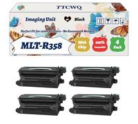 Compatible for Samsung MLT-R358 Imaging Unit Work for Samsung MultiXpress M4370LX M5370LX Printers, with Chip, High Yield 90000 Pages, High-Definition Printing (4 Pack Black)