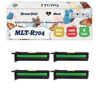 Compatible for Samsung MLT-R704 Drum Unit Work for Samsung MultiXpress K3250 NR K3300 NR Printers, with Chip, High Yield 100000 Pages, High-Definition Printing (4 Pack Black)
