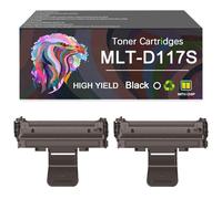 Compatible for Samsung MLTD117S MLT-D117S Toner Cartridge, Work with SCX-4650 SCX-4655F Printer，Reliability Longevity (Black×2)