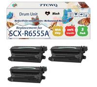 Compatible for Samsung SCX-R6555A Drum Unit Work for Samsung MultiXpress 6500 Series 6545N 6545 NX 6555 N 6555 Printers (3 Pack Black)