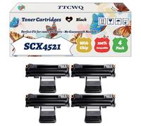Compatible for Samsung SCX4521 Toner Cartridges Work for Samsung ML-1610 ML-1610R ML-1615 ML-1620 ML-1625 ML-1625R ML-2000 Printers (4 Pack Black)
