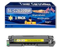 Compatible for Samsung SL-C2620DW Toner Cartridges, Work for Samsung ProXpress SLC2620DW Printers (1 Pack Yellow)
