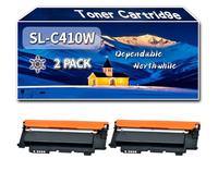 Compatible for Samsung SL-C410W Toner Cartridge, Work for Samsung Xpress SL-C410W Xpress SL-C460FW Xpress SL-C460FW MFP Xpress SL-C460W MFP Printers, Toner Cartridge (2 Pack Black)