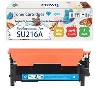 Compatible for Samsung SU216A Toner Cartridges Work for Samsung CLP-770ND CLP-775N CLP-775ND Printers, with Chip, High Yield 8000 Pages, High-Definition Printing (1 Pack Cyan)