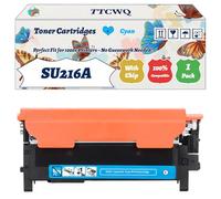 Compatible for Samsung SU216A Toner Cartridges Work for Samsung CLP-770ND CLP-775N CLP-775ND Printers, with Chip, High Yield 8000 Pages, High-Definition Printing (1 Pack Cyan)