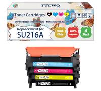 Compatible for Samsung SU216A Toner Cartridges Work for Samsung CLP-770ND CLP-775N CLP-775ND Printers, with Chip, High Yield 8000 Pages, High-Definition Printing (4-Pack BK/C/M/Y)