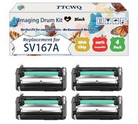 Compatible for Samsung SV167A Imaging Drum Kit Work for Samsung MultiXpress M 4370 LX M 5300 Series M 5360 RX M 5370 Printers (4 Pack Black)