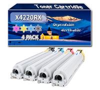 Compatible for Samsung X4220RX Toner Cartridge, Work for Samsung MultiXpress SMART MX4 X4220RX X4250LX X4300LX Printers, Toner Cartridge (4-Pack BK/C/M/Y)