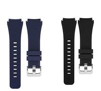 Compatible for Sekonda Smart Watch Band, Blueshaweu Classic Silicone Replacement Straps Compatible with Sekonda Motion Pro/ACTIVE PRO,ACTIVE Plus,ACTIVE 1909/HYBRID SMART WATCH,etc (2Pack-B, 22mmSize)