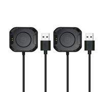 Compatible for Sekonda Smart Watches Charger, Lamshaw USB Charging Cilp Dock Replacement Charging Compatible for SEKONDA Flex,Connect,Track,Motion GO,ACTIVE Plus SMART WATCH etc. (Black+Black, Square)