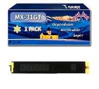 Compatible for Sharp MX-31GT Toner Cartridges, Work for Sharp MX-2301N MX-2600N MX-3100N MX-5000N MX-M565N Printers, Toner Cartridges MX31GT MX-31GTBA MX-31GTCA MX-31GTMA MX-31GTYA (1 Pack Yellow)