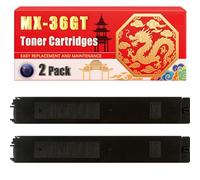 Compatible for Sharp MX-36GT MX-2610N MX-3110N MX-3610N Toner Cartridges Printers, With Chip Large Capacity 28000 Pages (2 Pack Black)